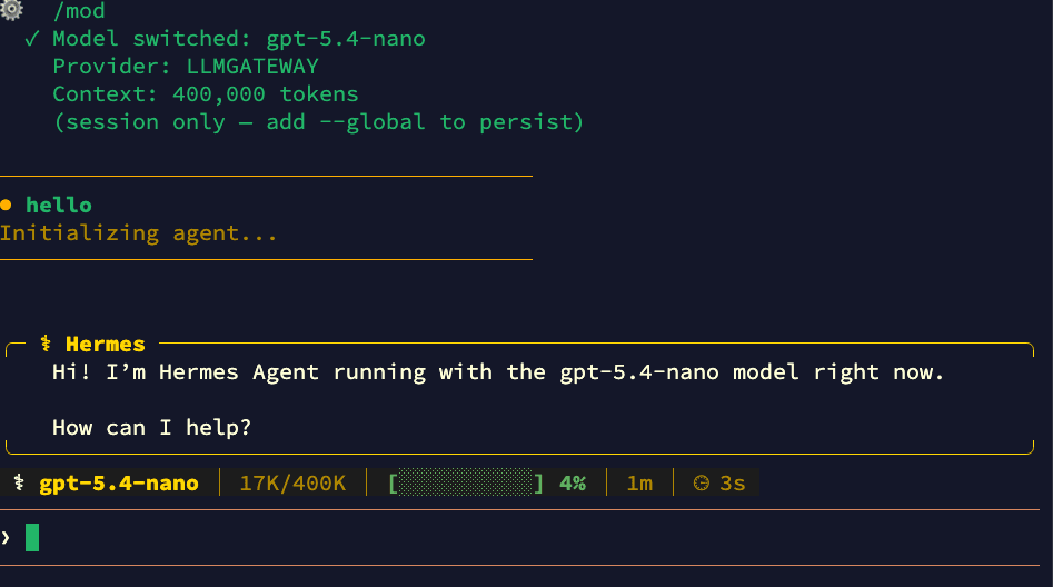 Switching to GPT-5.4-nano via doteb
