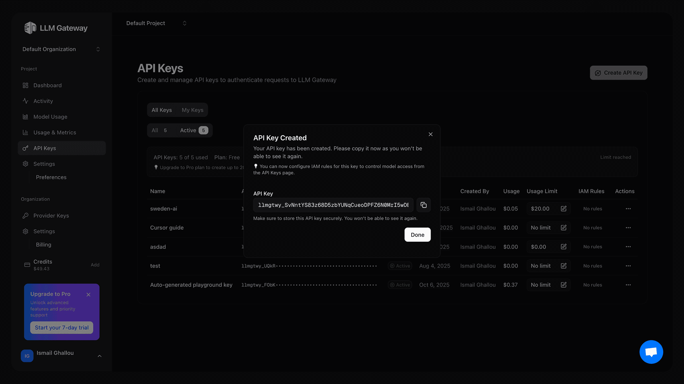 doteb API Keys